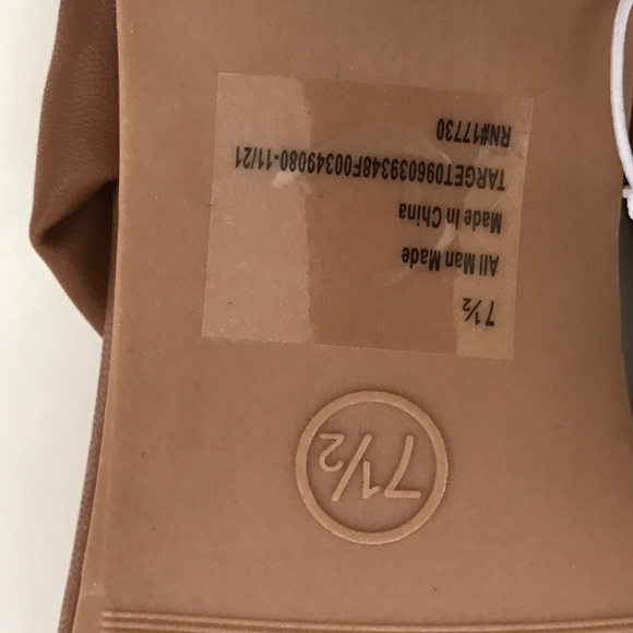 A NEW DAY Elvie Sandals Kitten Heel Sandals Thong Brown Tan Women’s Size 7.5 - Picture 11 of 15